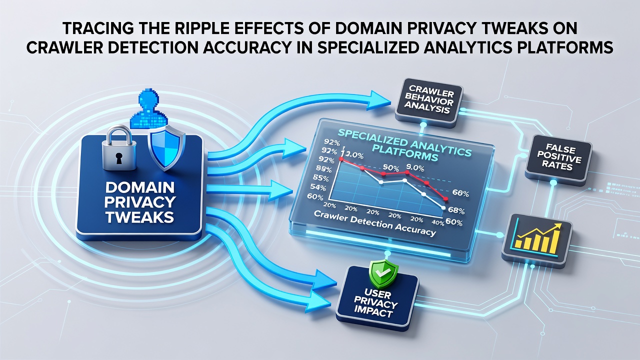 Tracing the Ripple Effects of Domain Privacy Tweaks on Crawler Detection Accuracy in Specialized Analytics Platforms