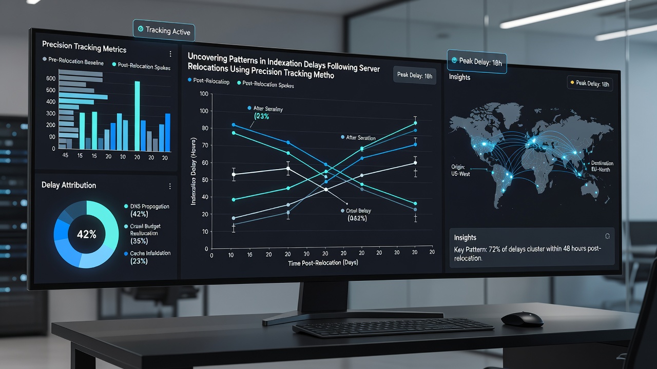 Detailed chart of crawler activity timelines post-relocation using precision tracking tools
